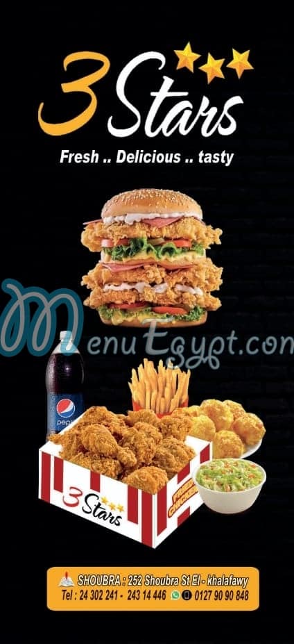 3 Stars menu 1