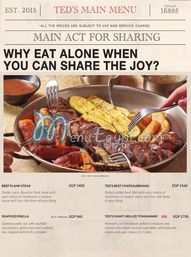 Teds menu 15